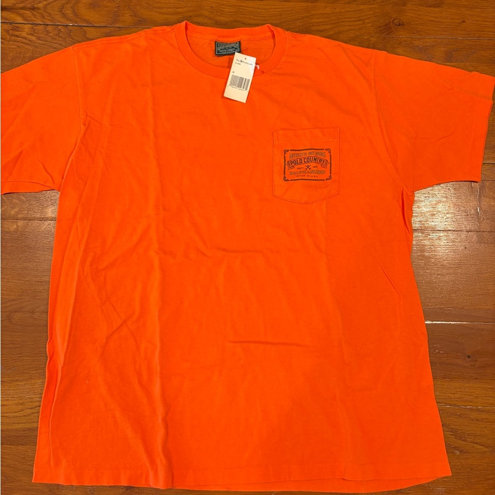 Brand New vintage Orange Polo Ralph Lauren Country Men's T-Shirt